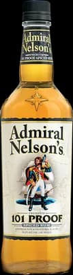 Bouteille de spiritueux : 101 Proof Spiced Rum de la marque Admiral Nelson's