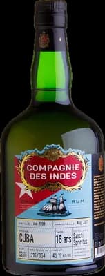 Bouteille de spiritueux : Cuba 18 Ans - Single Cask de la marque Compagnie des Indes