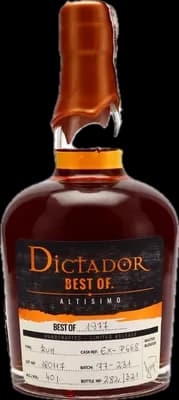 Bouteille de spiritueux : Best Of 1977 Altisimo 40% de la marque Dictador