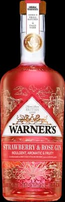 Bouteille de spiritueux : Strawberry & Rose Gin de la marque Warner's