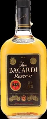 Bouteille de spiritueux : Reserve 1970s de la marque Bacardi