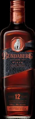 Bouteille de spiritueux : Black 12 Years de la marque Bundaberg
