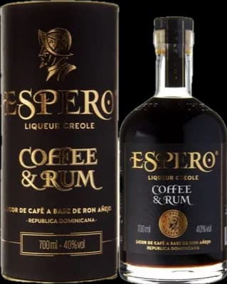 Bouteille de spiritueux : Liqueur Creole Coffee & Rum de la marque Ron Espero