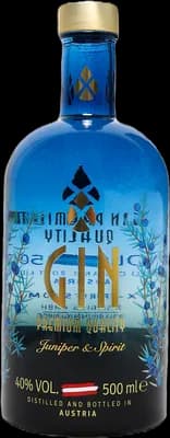 Bouteille de spiritueux : Premium Gin Juniper & Spirit de la marque X Spirits