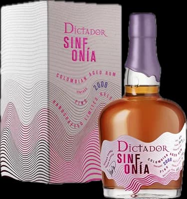 Bouteille de spiritueux : Sinfonia Fino 2008 de la marque Dictador