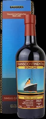 Bouteille de spiritueux : Belize 2006 de la marque Transcontinental Rum Line