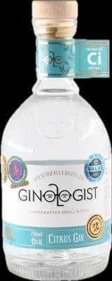 Bouteille de spiritueux : Citrus Gin de la marque Ginologist
