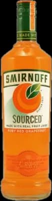 Bouteille de spiritueux : Sourced Ruby Red Grapefruit de la marque Smirnoff