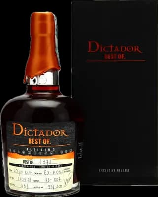 Bouteille de spiritueux : Best Of 1978 Altisimo 40 Years 43% de la marque Dictador