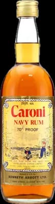 Bouteille de spiritueux : Navy Rum Kenneth Abbot 70 Proof de la marque Caroni
