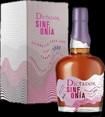 Bouteille de spiritueux : Sinfonia Pardo 2005 de la marque Dictador