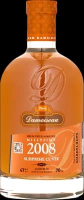 Bouteille de spiritueux : Rhum Vieux Millésime 2008 Subprime Cuvée de la marque Damoiseau