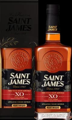 Bouteille de spiritueux : XO Très Vieux Rhum Agricole de la marque Saint James