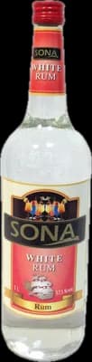 Bouteille de spiritueux : White Rum de la marque Sona
