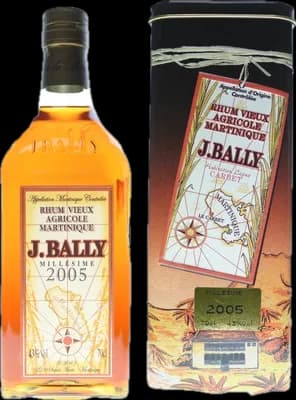 Bouteille de spiritueux : Millésime de la marque J. Bally