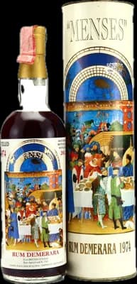 Bouteille de spiritueux : Rum Demerara „Menses“ de la marque Moon Import