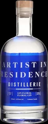 Bouteille de spiritueux : Gin Floral de la marque Artist In Residence