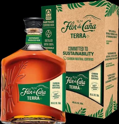 Bouteille de spiritueux : Terra de la marque Flor de Caña