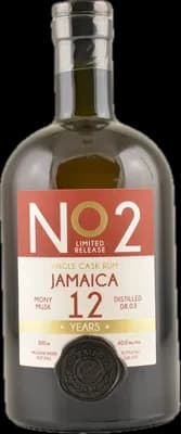 Bouteille de spiritueux : No2 Jamaica Rum de la marque Monymusk