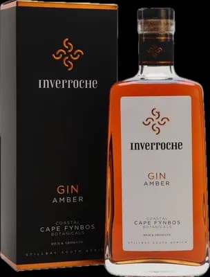 Bouteille de spiritueux : Amber Gin de la marque Inverroche