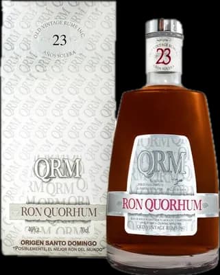 Bouteille de spiritueux : Ron Quorhum 23 Años Solera de la marque Quorhum