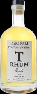 Bouteille de spiritueux : TRhum - Paille de la marque Pari Pari - Distillerie de Taha'a