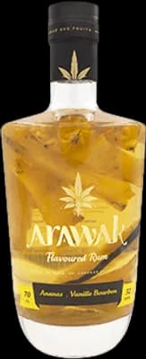 Bouteille de spiritueux : Ananas - Vanille Bourbon de la marque Arawak