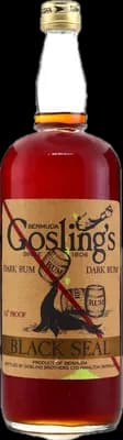Bouteille de spiritueux : Black Seal Rum (Vintage) de la marque Goslings