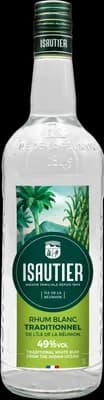 Bouteille de spiritueux : Rhum Blanc Traditionnel 49° de la marque Isautier