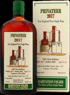 Bouteille de spiritueux : New England Single Rum de la marque Habitation Velier