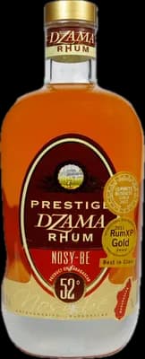 Bouteille de spiritueux : Ambré Nosy-Be Prestige de la marque Dzama