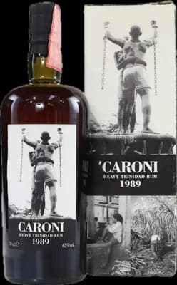Bouteille de spiritueux : Heavy Trinidad Rum de la marque Caroni
