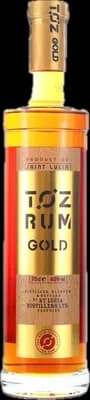 Bouteille de spiritueux : TØZ Rum Gold de la marque Saint Lucia Distillers