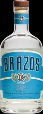 Bouteille de spiritueux : Texas Style Gin de la marque Brazos