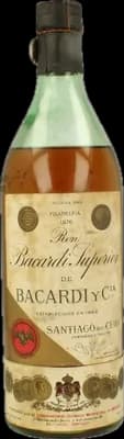 Bouteille de spiritueux : Ron Superior Santiago de Cuba de la marque Bacardi