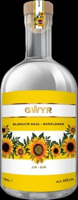 Bouteille de spiritueux : Blodaur Haul + Sunflower de la marque Gŵyr