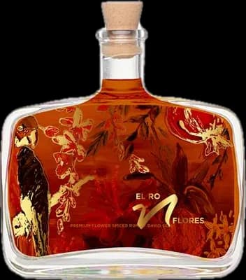 Bouteille de spiritueux : El Ron Flores de la marque FlowersNGin