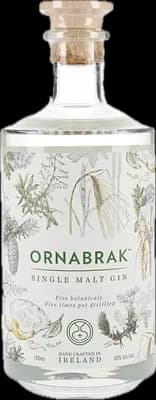 Bouteille de spiritueux : Single Malt Gin de la marque Ornabrak 