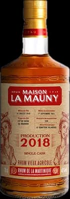 Bouteille de spiritueux : Production 2018 Le Comptoir Irlandais de la marque Maison La Mauny