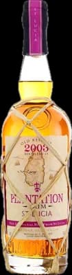 Bouteille de spiritueux : Old Reserve 2003 Saint Lucia de la marque Plantation