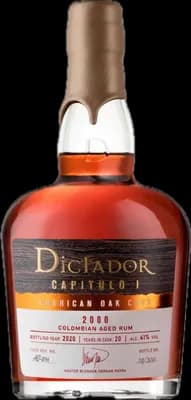 Bouteille de spiritueux : Capitulo 1 American Oak Cask 2000 de la marque Dictador