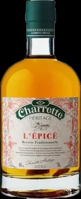 Bouteille de spiritueux : Héritage L'épicé de la marque Charrette