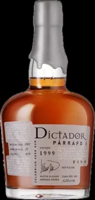 Bouteille de spiritueux : Párrafo I Fino Vintage 1999 42% de la marque Dictador