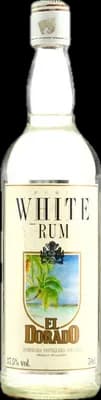 Bouteille de spiritueux : White Rum de la marque Demerara Distillers Ltd