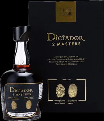 Bouteille de spiritueux : 2 Masters Laballe 1976 de la marque Dictador