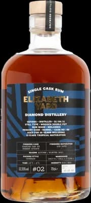 Bouteille de spiritueux : Diamond Distillery 2011 Spanish Oak PX Sherry Octave de la marque Elizabeth Yard