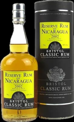 Bouteille de spiritueux : Reserve Rum of Nicaragua de la marque Bristol Classic Rum