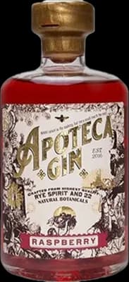 Bouteille de spiritueux : Raspberry Gin de la marque Apoteca Gin