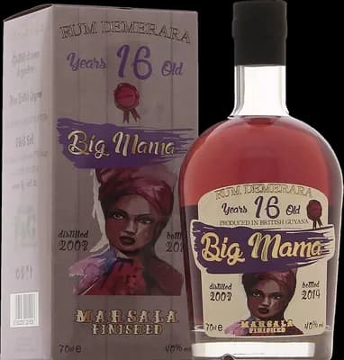 Bouteille de spiritueux : Rum Demerara Marsala Finished de la marque Big Mama