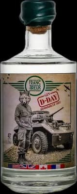 Bouteille de spiritueux : Gin Normandie Dry Edition Limitée D-DAY de la marque Franc-Tireur